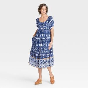 SALE BOHO TIERED MIDI DRESS